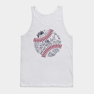 Baseball Words © GraphicLoveShop Tank Top